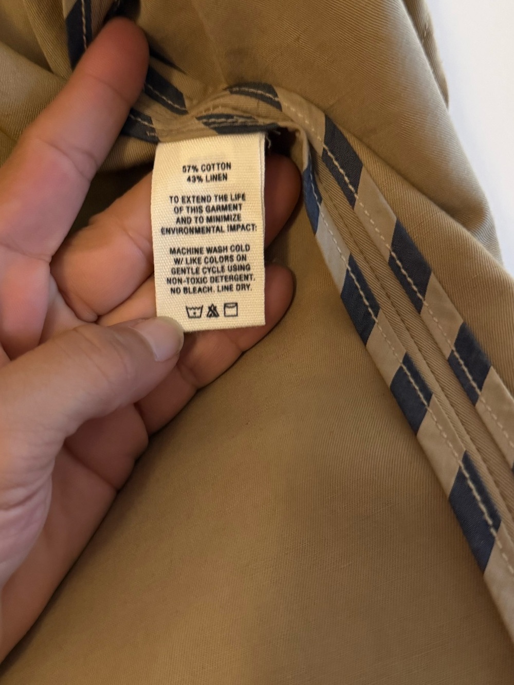 Alex Mill Boy Blazer in Cotton Linen Vintage Khaki - Picture 7 of 8